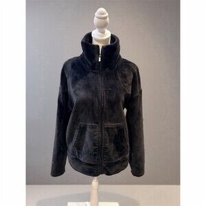 C9 by Champion Jacket Womens Size S Black Plush Fleece Full Zip Pockets